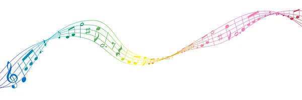 Muziek muziek notitiepictogram — Stockvector