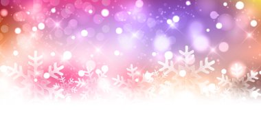 Noel kar açık renkli