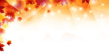 Sonbahar, sonbahar manzarası arka planından ayrılıyor