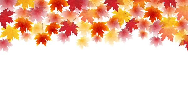 Autumn leaves autumn landscape background — Stock Vector