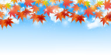 Sonbahar, sonbahar manzarası arka planından ayrılıyor