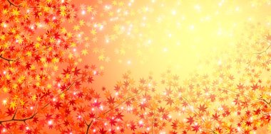 Sonbahar, sonbahar manzarası arka planından ayrılıyor