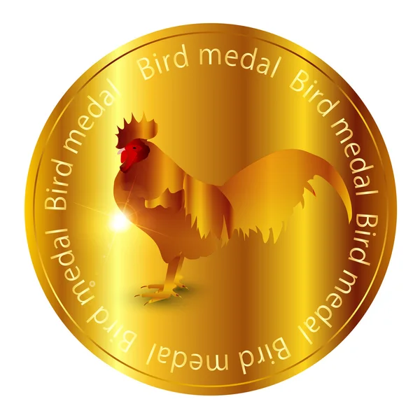 Медаль Петуха — стоковый вектор