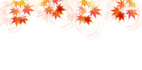 Otoño hojas otoño paisaje fondo — Vector de stock