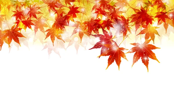 Hösten löv höst landskap bakgrund — Stock vektor