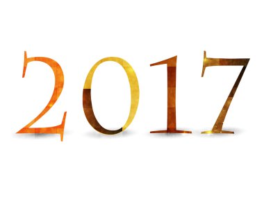 2017 yılbaşı kartı sayı simgesi