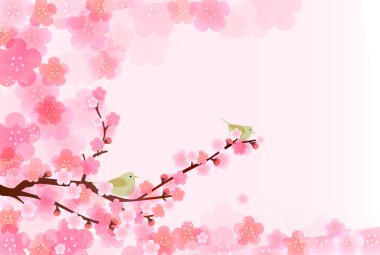 Horoz Erik bülbül yeni yıl kartı