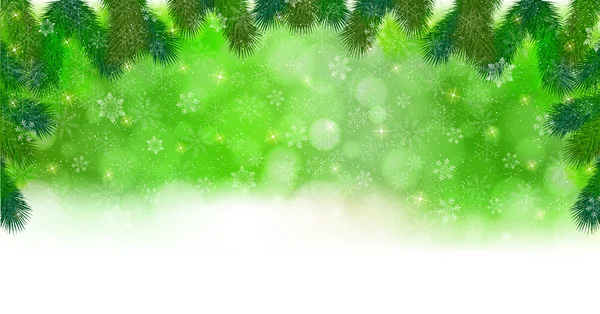 Різдвяний сніговий пейзажний фон — стоковий вектор