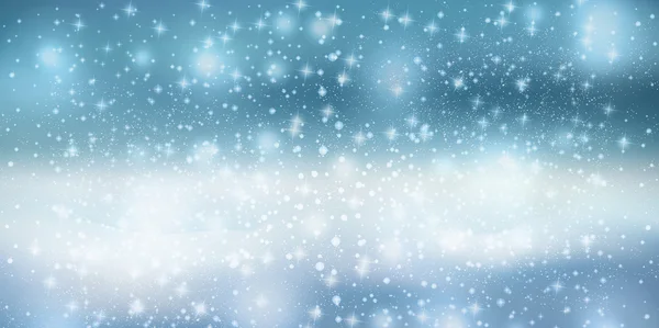 Boże Narodzenie śniegu krajobraz tło — Wektor stockowy