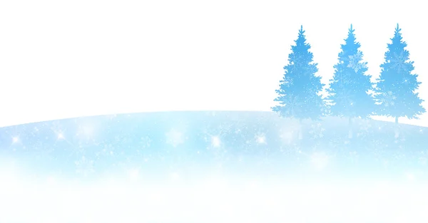 Christmas snow landscape background — Stock Vector