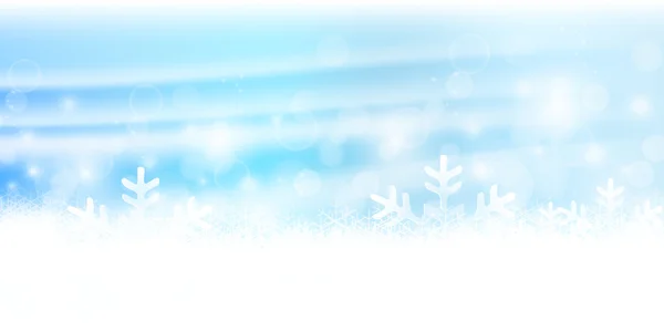 Christmas snow landscape background — Stock Vector