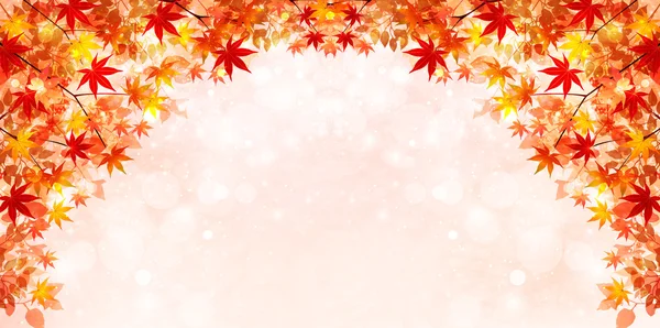 Autunno foglie autunno giapponese carta sfondo — Vettoriale Stock