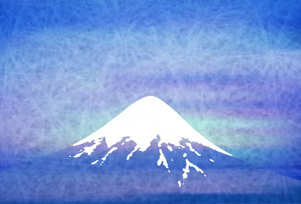 Papier japoński Fuji powitanie karta tło — Wektor stockowy