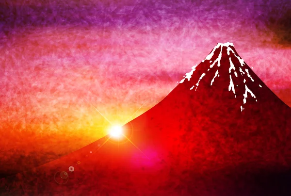 富士和紙グリーティング カード背景 — ストックベクタ