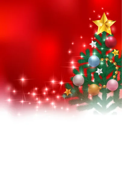 圣诞节雪杉木树背景 — 图库矢量图片