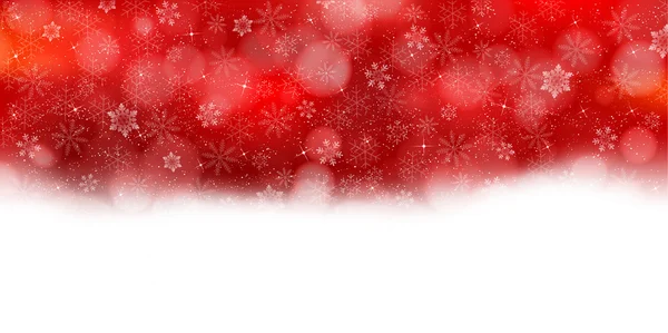 Christmas snow landscape background — Stock Vector