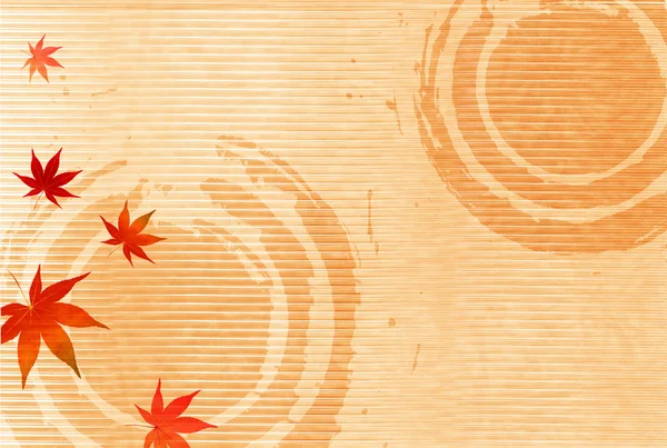 Осіннє листя осені японського паперу фону — стоковий вектор