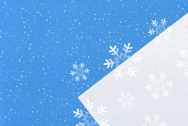 Weihnachten Schnee japanisches Papier Hintergrund — Stockvektor