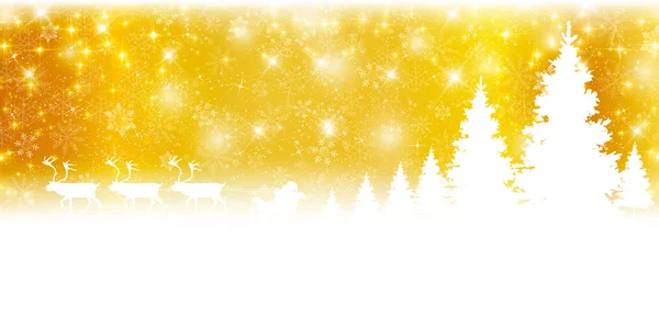 Christmas snow Santa background — Stock Vector