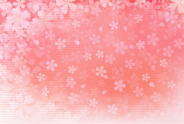 Kiraz Japonca tebrik kartı arka plan kağıt