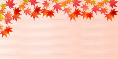 Sonbahar Japon kağıt arka plan sonbahar yaprakları