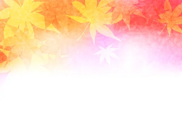 Autumn leaves autumn Japanese paper background — Stock Vector