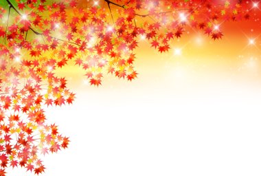 Sonbahar, sonbahar manzarası arka planından ayrılıyor