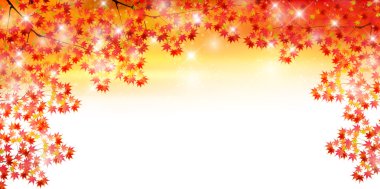 Sonbahar, sonbahar manzarası arka planından ayrılıyor