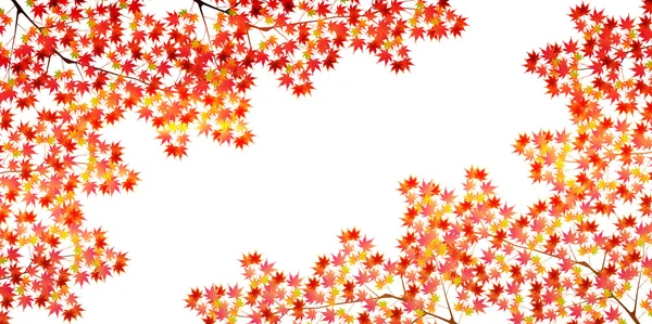 Autumn leaves autumn landscape background — Stock Vector