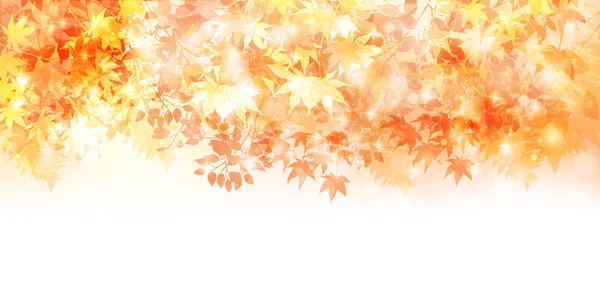 Otoño hojas otoño paisaje fondo — Vector de stock