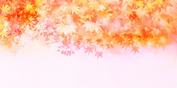 Autumn leaves autumn landscape background — Stock Vector