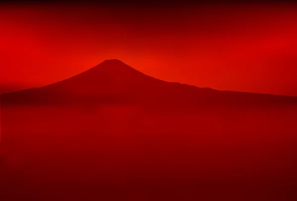 Гора Новый Год Фудзи — стоковый вектор