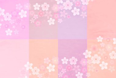 Kiraz Çiçeği Yeni Yıl Kartı bahar arkaplanı