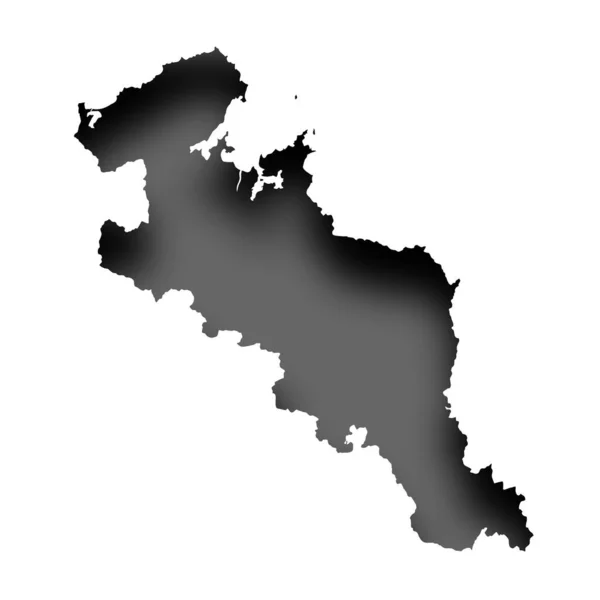 Εικόνα Λευκού Χρώματος Χάρτη Κιότο — Διανυσματικό Αρχείο