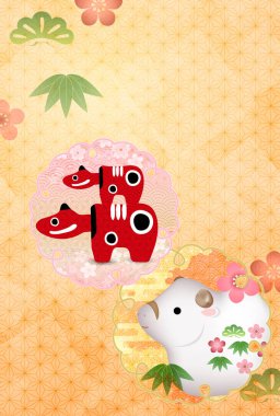 İnek Yeni Yıl kartı Zodiac geçmişi