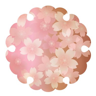 Japon desenli yeni yıl kart şablonu simgesi