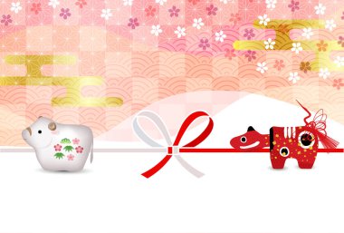 İnek Yeni Yıl kartı Zodiac geçmişi