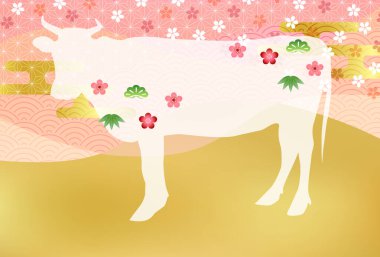 İnek Yeni Yıl kartı Zodiac geçmişi