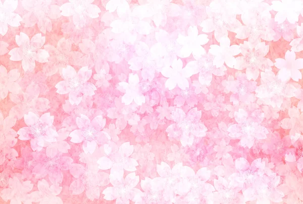 Cherry Blossoms Πρωτοχρονιάτικη Κάρτα Ιαπωνικό Φόντο Μοτίβο — Διανυσματικό Αρχείο