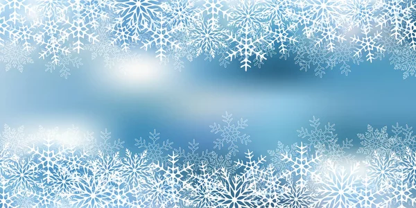 Weihnachten Schnee Winter Aquarell Hintergrund — Stockvektor