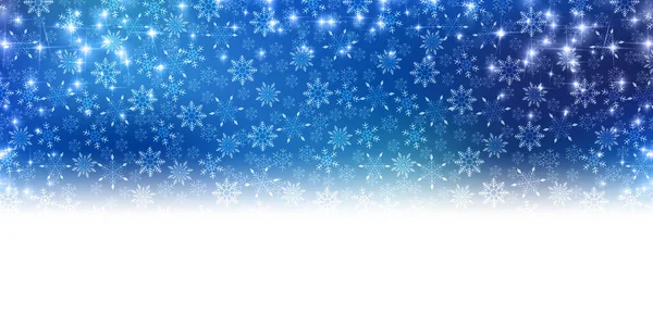 Navidad Nieve Invierno Acuarela Fondo — Vector de stock