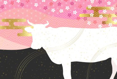 İnek Yeni Yıl kartı Zodiac geçmişi