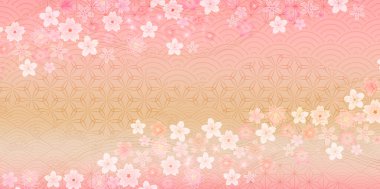 Kiraz ağacı Japon kağıt kaplama arka planı