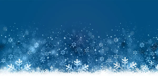 Navidad Nieve Invierno Paisaje Fondo — Archivo Imágenes Vectoriales