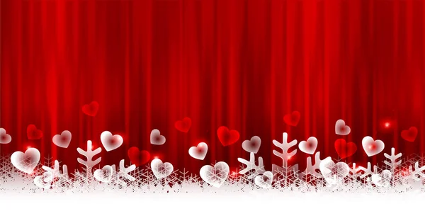 Valentine Heart Event February Background — Stock Vector