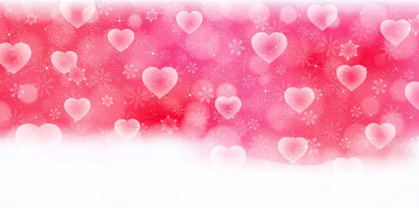 情人节心脏活动二月背景 — 图库矢量图片