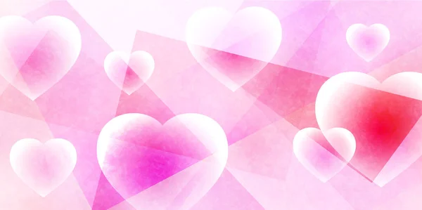 Valentine Heart Event Februar Hintergrund — Stockvektor