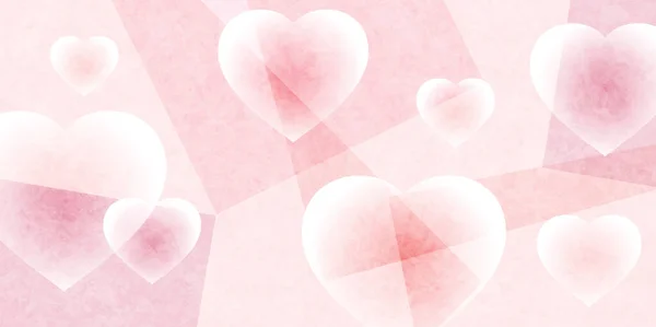 Valentine Heart Event Februari Achtergrond — Stockvector