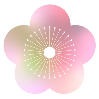 Erik çiçeği Japon desen simgesi