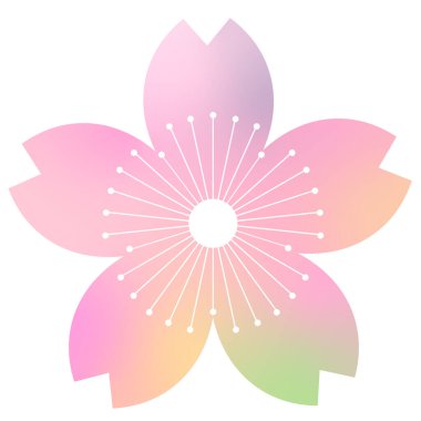 Kiraz çiçekleri bahar çiçeği ikonu